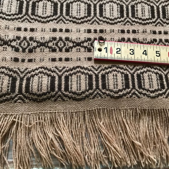 Alpaca Pattern Hand Woven Acrylic Table Runner Central American Print 22x72" - Picture 7 of 8